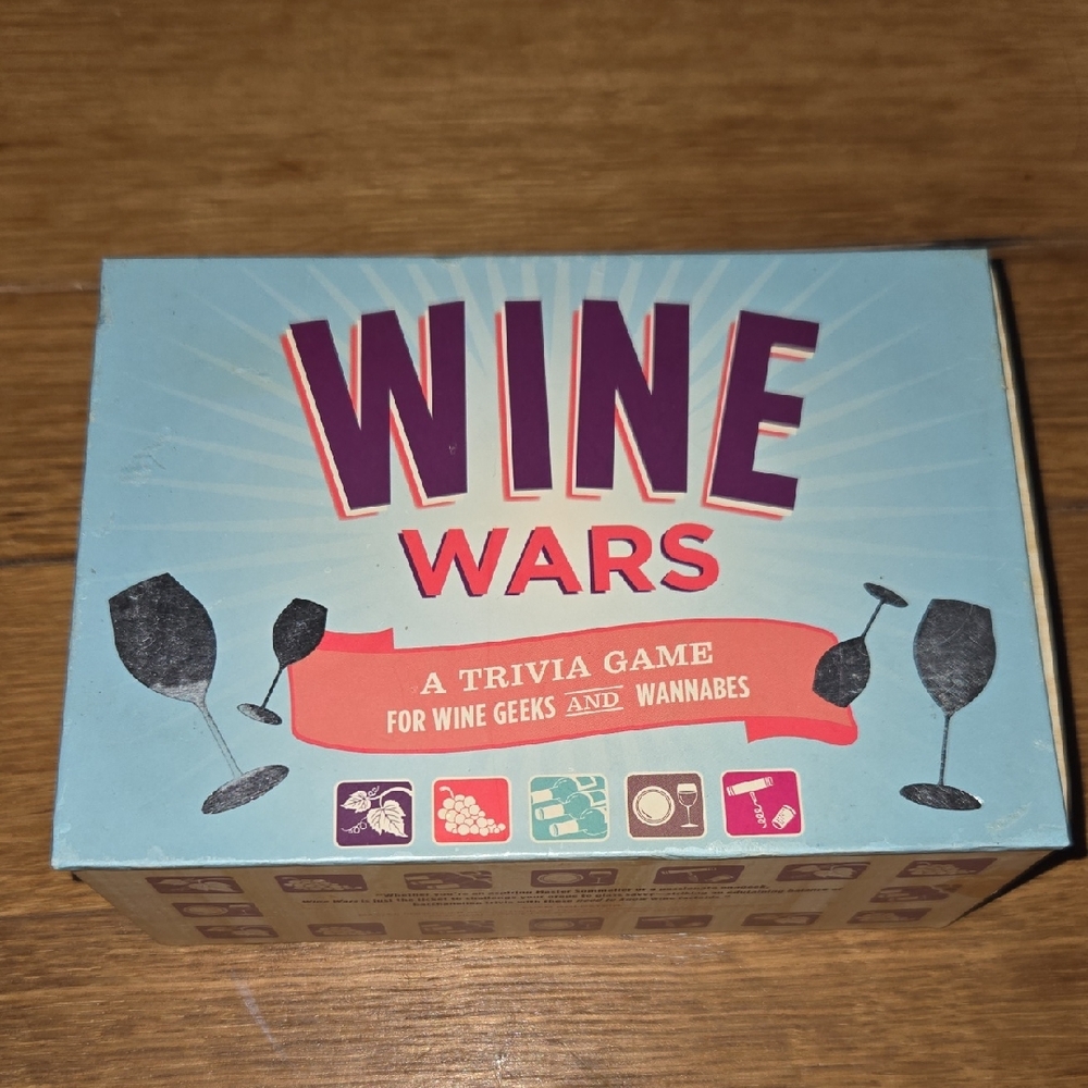 Chronicle Books Wine Wars Trivia Game - Purple and Red